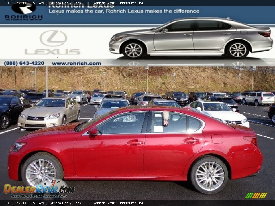 2013 Lexus GS 350 AWD Riviera Red / Black Photo #1