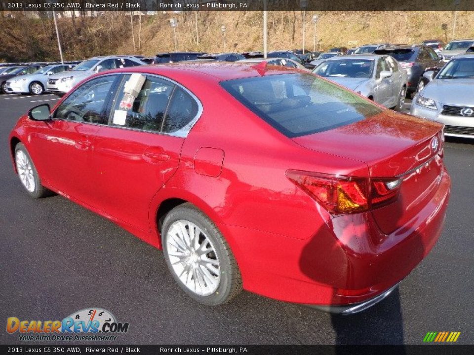 2013 Lexus GS 350 AWD Riviera Red / Black Photo #2