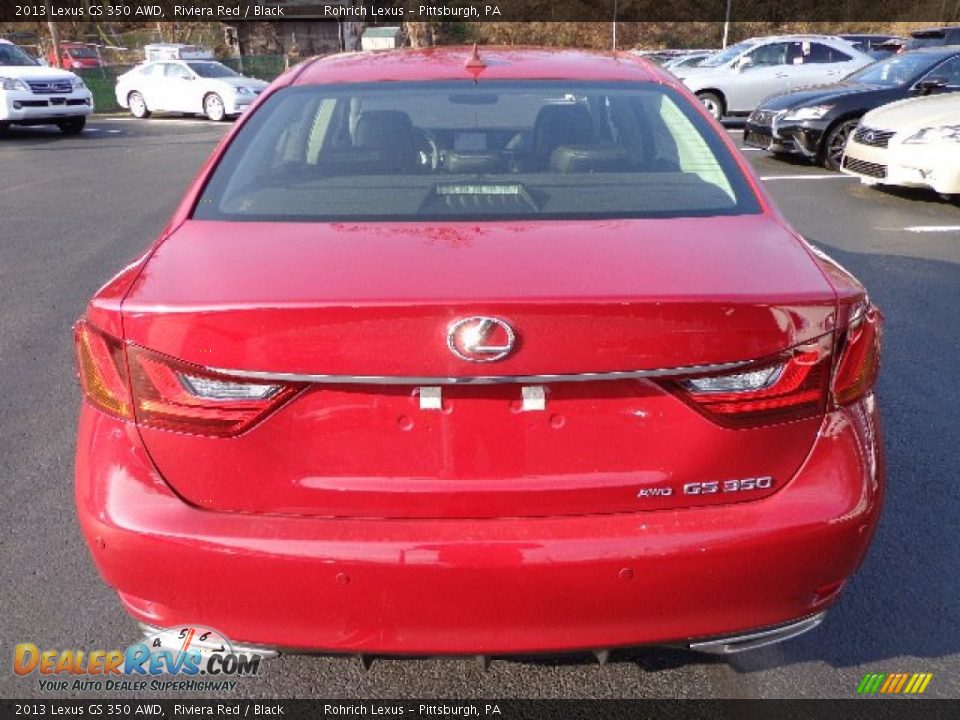 2013 Lexus GS 350 AWD Riviera Red / Black Photo #3