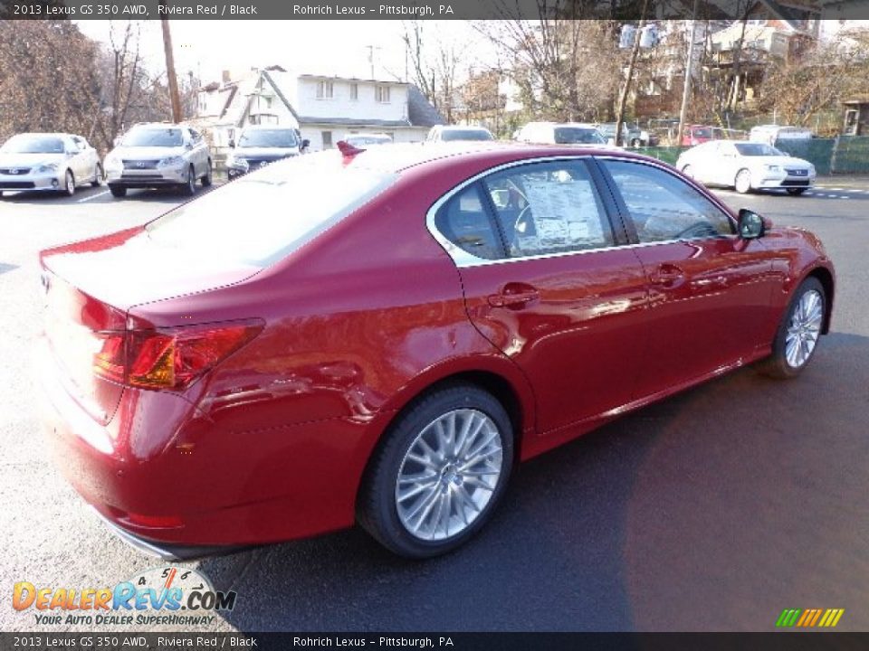 2013 Lexus GS 350 AWD Riviera Red / Black Photo #4