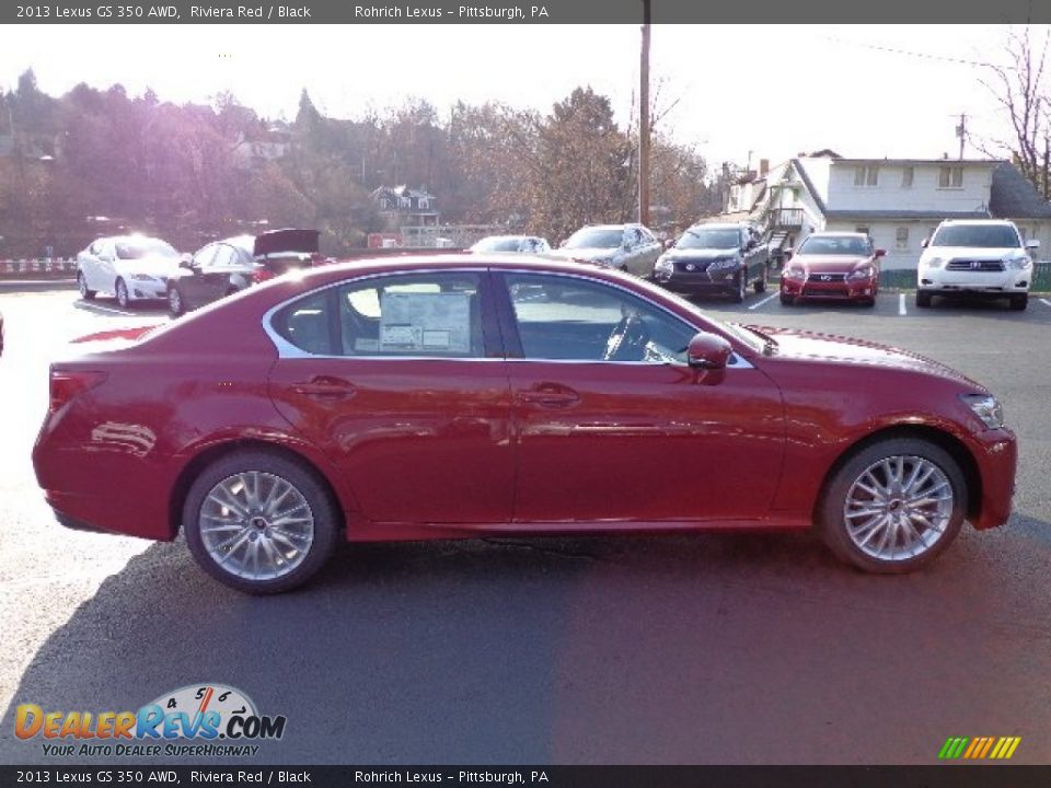 2013 Lexus GS 350 AWD Riviera Red / Black Photo #5