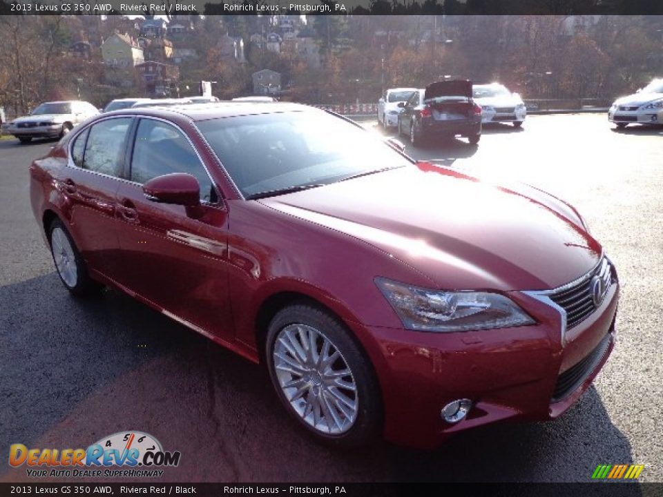 2013 Lexus GS 350 AWD Riviera Red / Black Photo #6