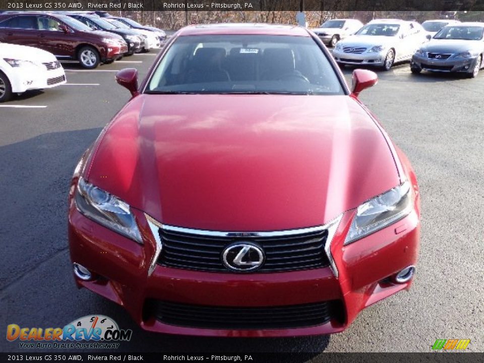 2013 Lexus GS 350 AWD Riviera Red / Black Photo #7