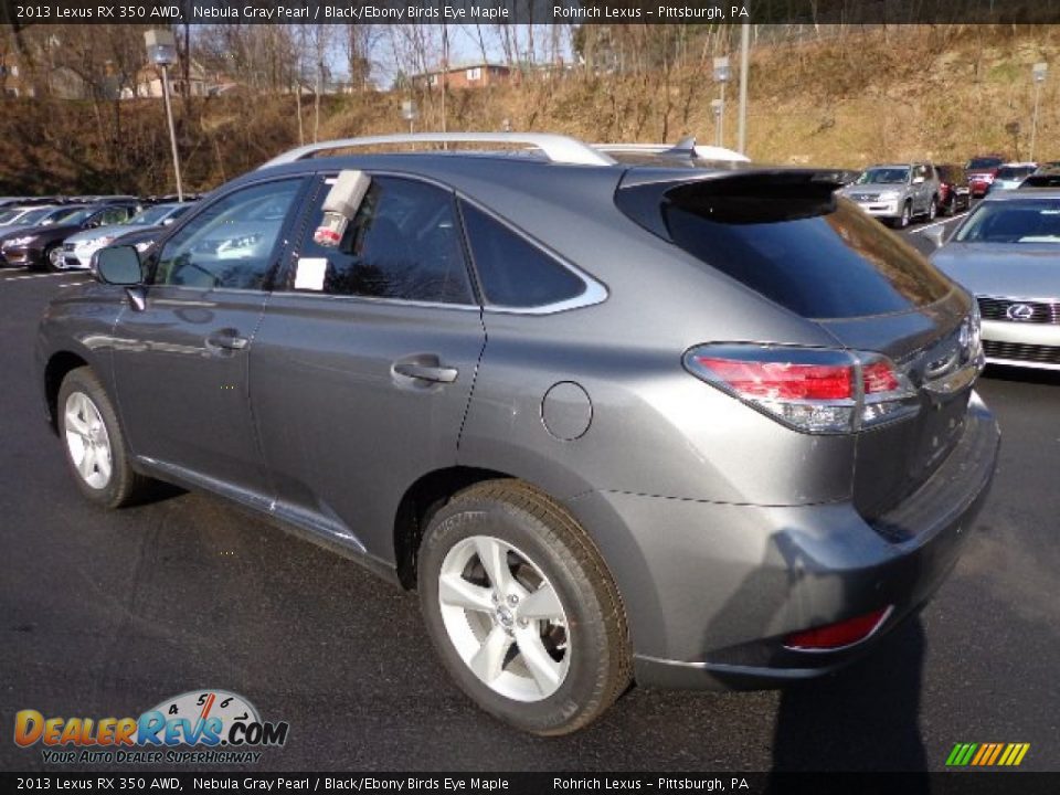 2013 Lexus RX 350 AWD Nebula Gray Pearl / Black/Ebony Birds Eye Maple Photo #2