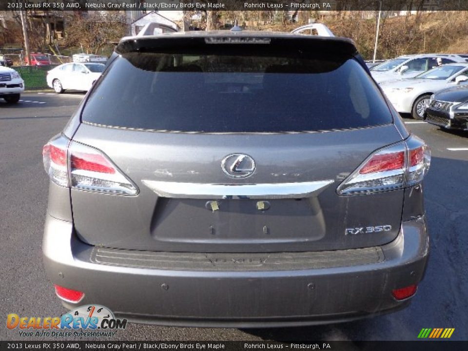 2013 Lexus RX 350 AWD Nebula Gray Pearl / Black/Ebony Birds Eye Maple Photo #3