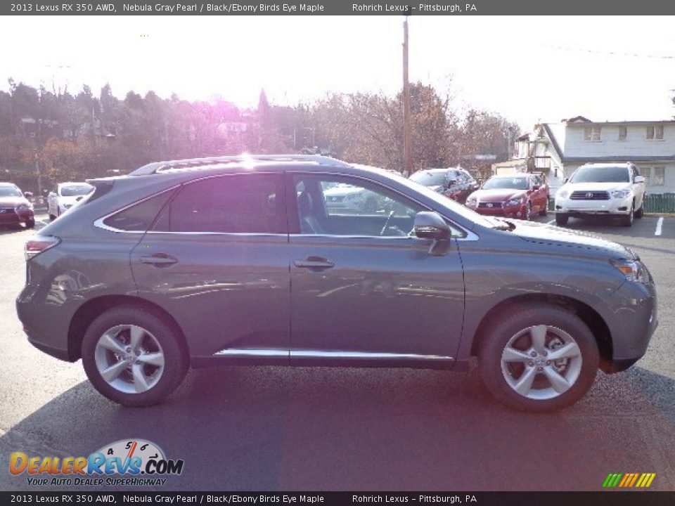 2013 Lexus RX 350 AWD Nebula Gray Pearl / Black/Ebony Birds Eye Maple Photo #5