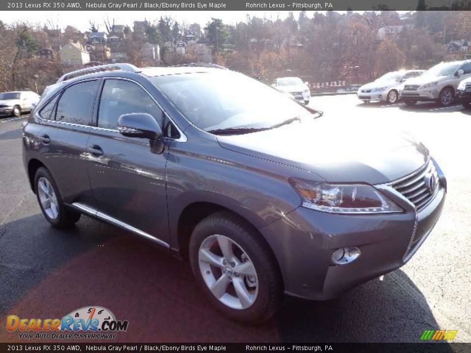 2013 Lexus RX 350 AWD Nebula Gray Pearl / Black/Ebony Birds Eye Maple Photo #6