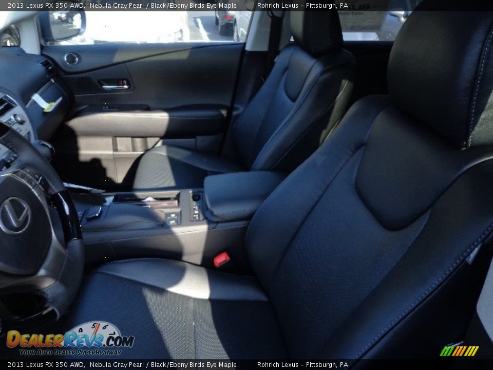 2013 Lexus RX 350 AWD Nebula Gray Pearl / Black/Ebony Birds Eye Maple Photo #10