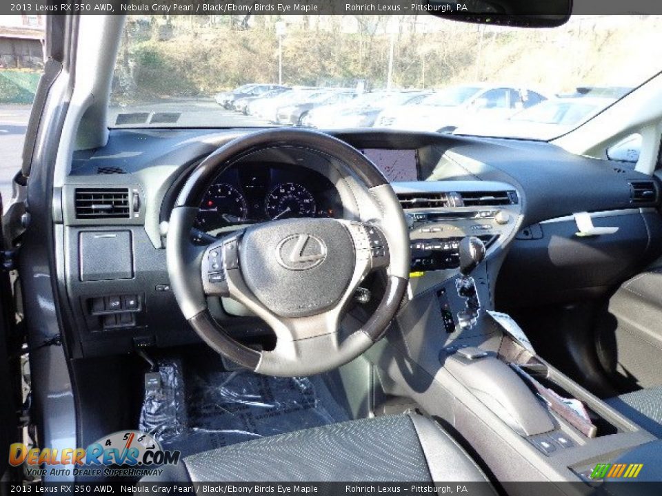 2013 Lexus RX 350 AWD Nebula Gray Pearl / Black/Ebony Birds Eye Maple Photo #12