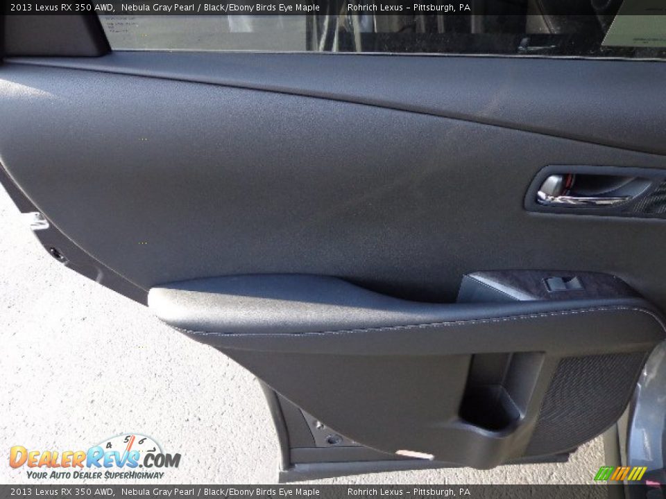2013 Lexus RX 350 AWD Nebula Gray Pearl / Black/Ebony Birds Eye Maple Photo #13