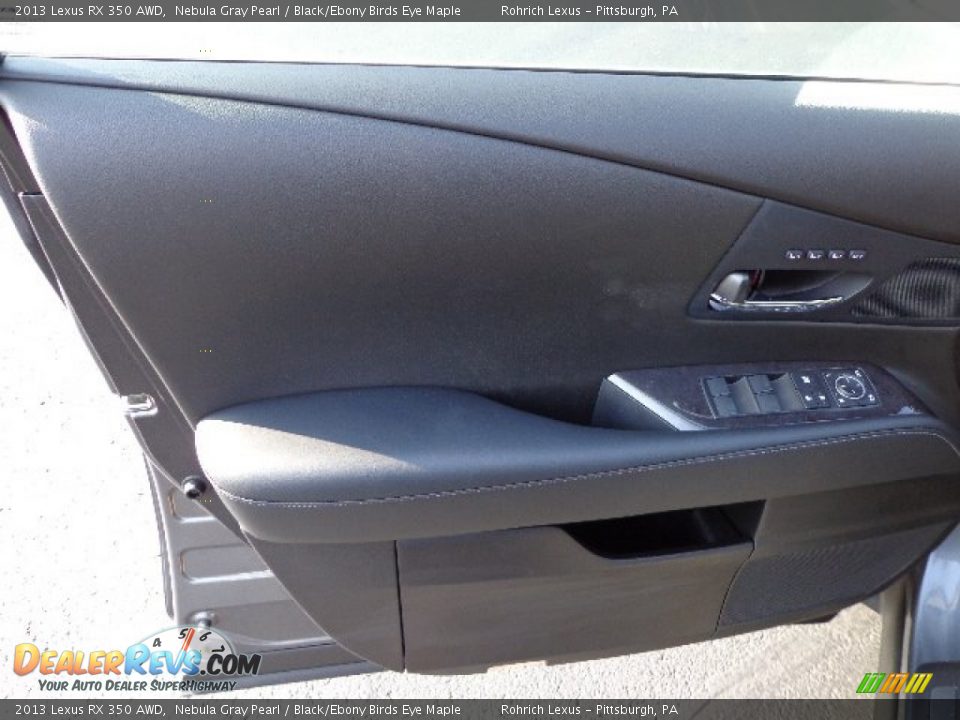 2013 Lexus RX 350 AWD Nebula Gray Pearl / Black/Ebony Birds Eye Maple Photo #14