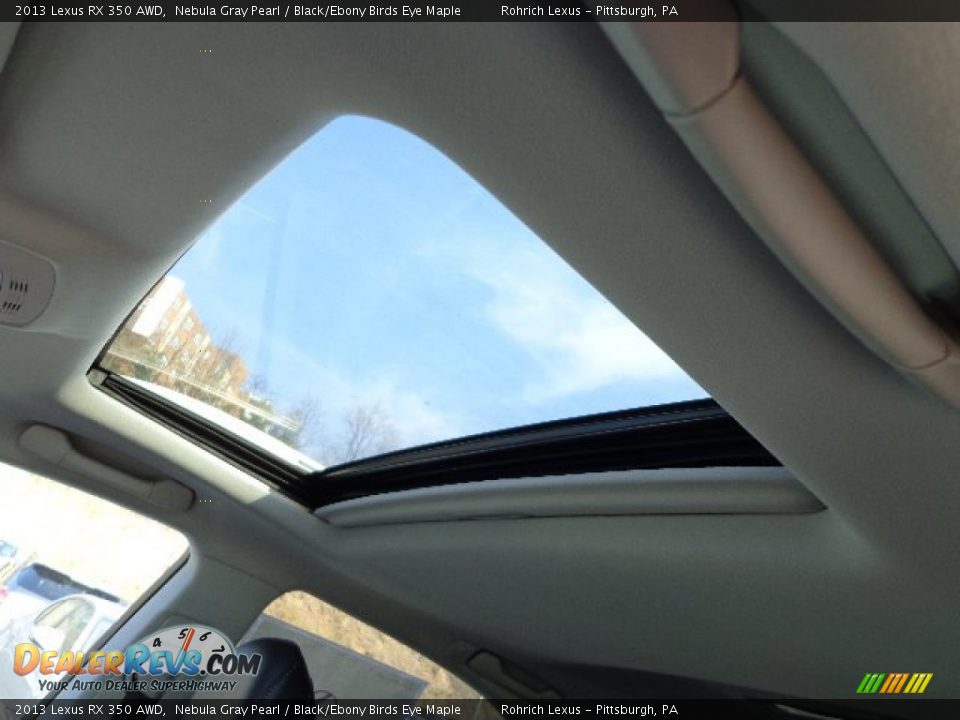 2013 Lexus RX 350 AWD Nebula Gray Pearl / Black/Ebony Birds Eye Maple Photo #15