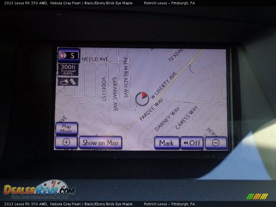 2013 Lexus RX 350 AWD Nebula Gray Pearl / Black/Ebony Birds Eye Maple Photo #16