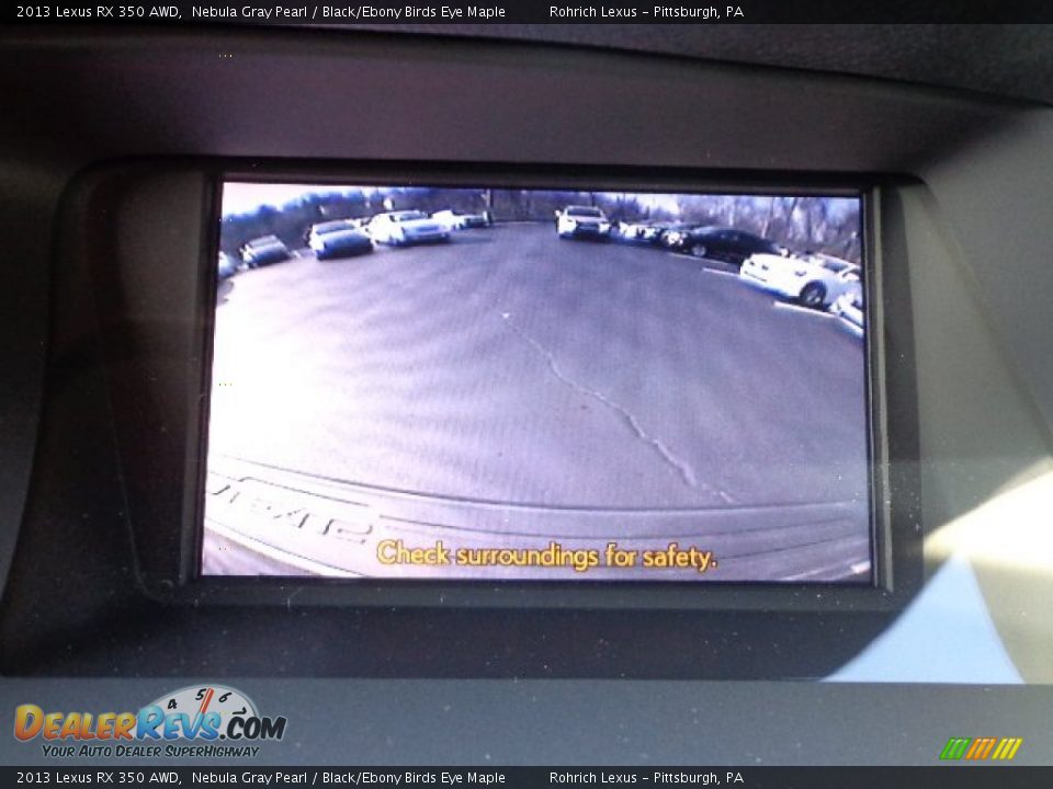 2013 Lexus RX 350 AWD Nebula Gray Pearl / Black/Ebony Birds Eye Maple Photo #17