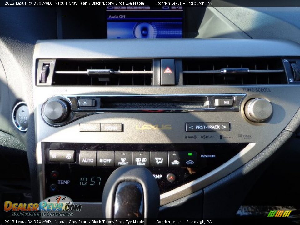 2013 Lexus RX 350 AWD Nebula Gray Pearl / Black/Ebony Birds Eye Maple Photo #18