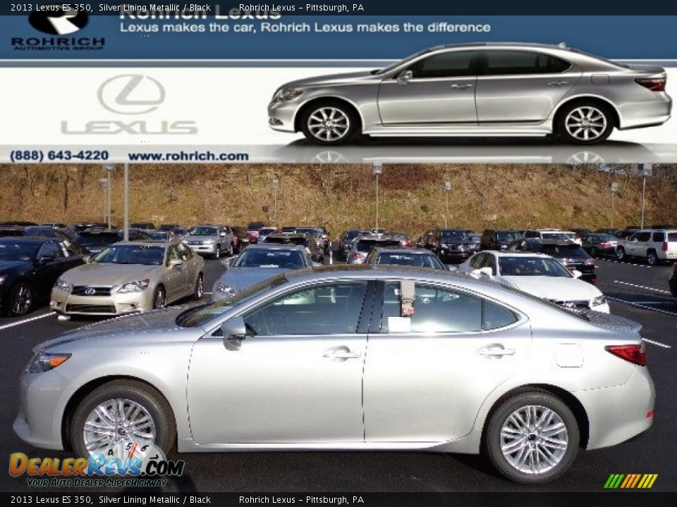 2013 Lexus ES 350 Silver Lining Metallic / Black Photo #1