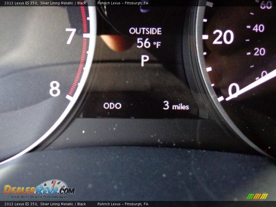 2013 Lexus ES 350 Silver Lining Metallic / Black Photo #19