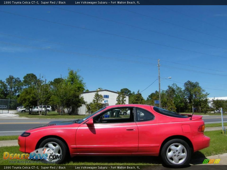 1990 Toyota Celica GT-S Super Red / Black Photo #2