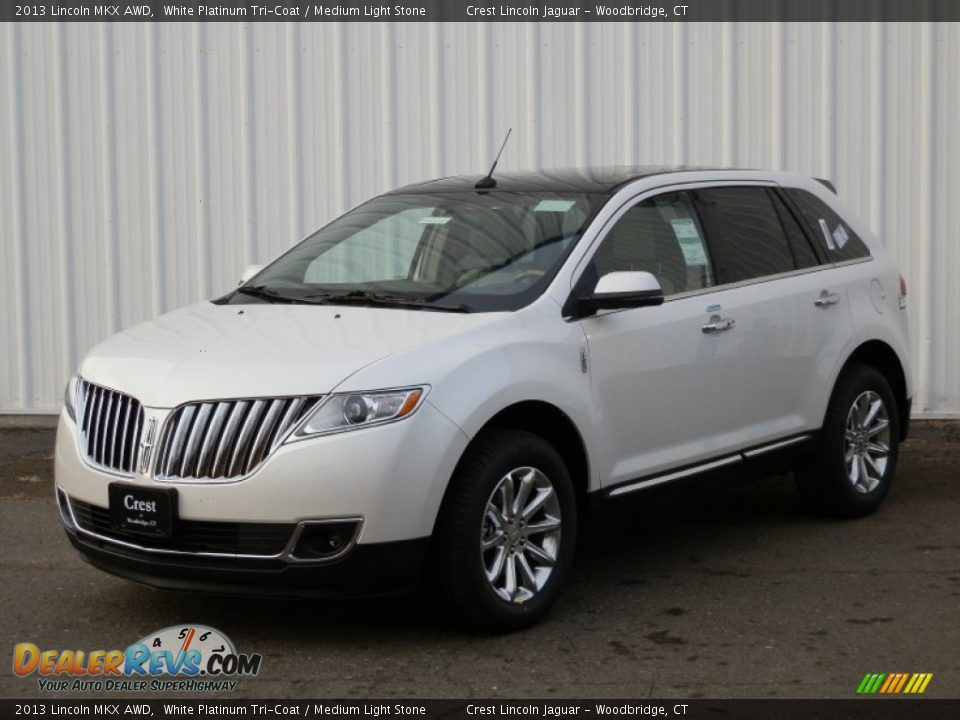 2013 Lincoln MKX AWD White Platinum Tri-Coat / Medium Light Stone Photo #1