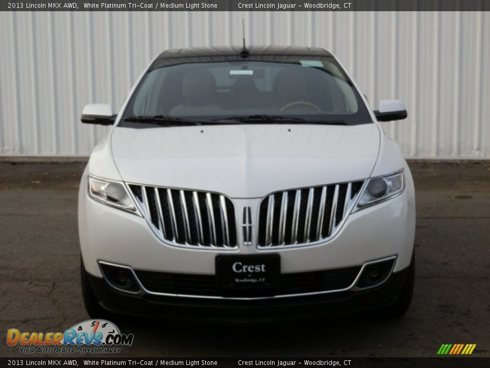 2013 Lincoln MKX AWD White Platinum Tri-Coat / Medium Light Stone Photo #2