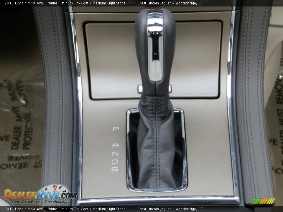 2013 Lincoln MKX AWD White Platinum Tri-Coat / Medium Light Stone Photo #14