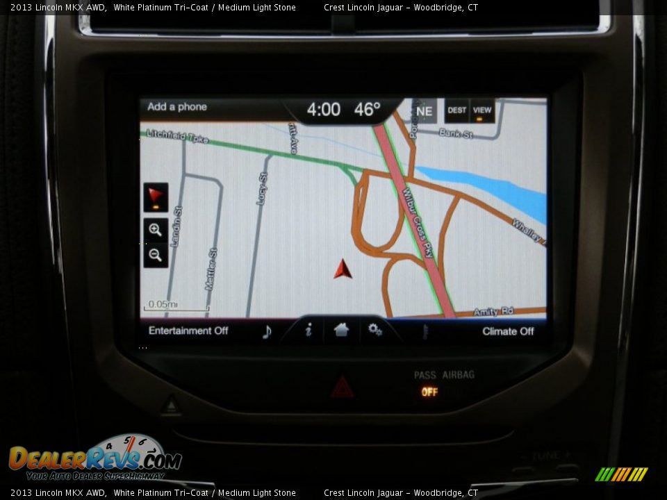 2013 Lincoln MKX AWD White Platinum Tri-Coat / Medium Light Stone Photo #15