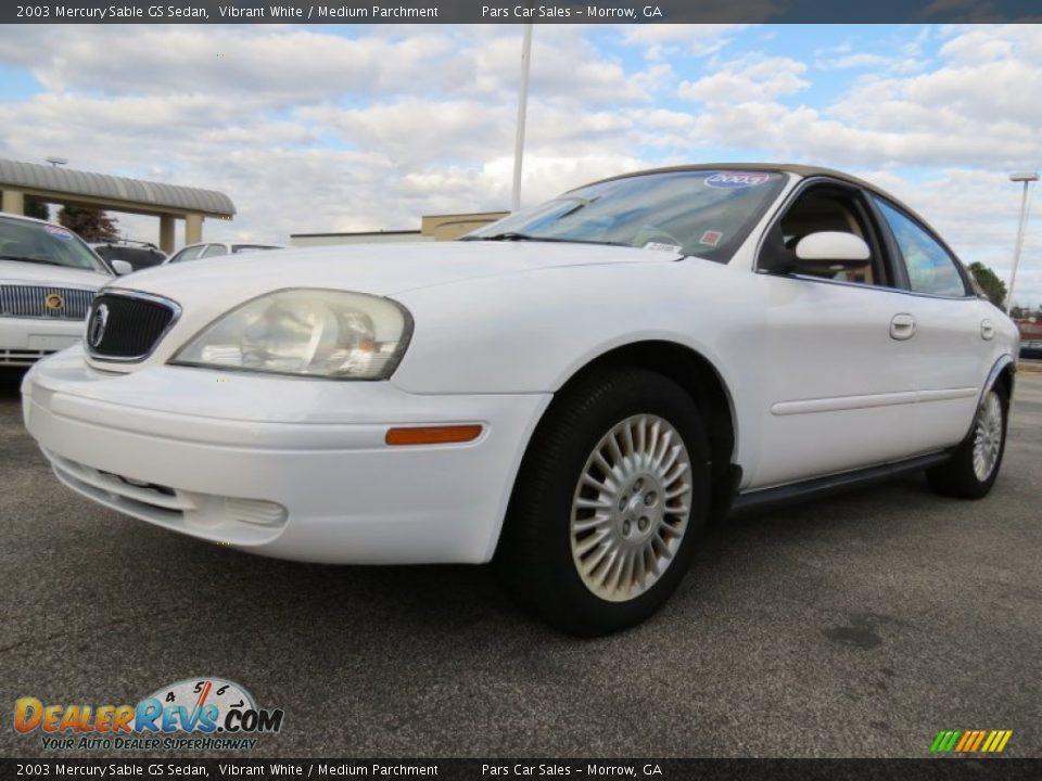 2003 Mercury Sable GS Sedan Vibrant White / Medium Parchment Photo #1