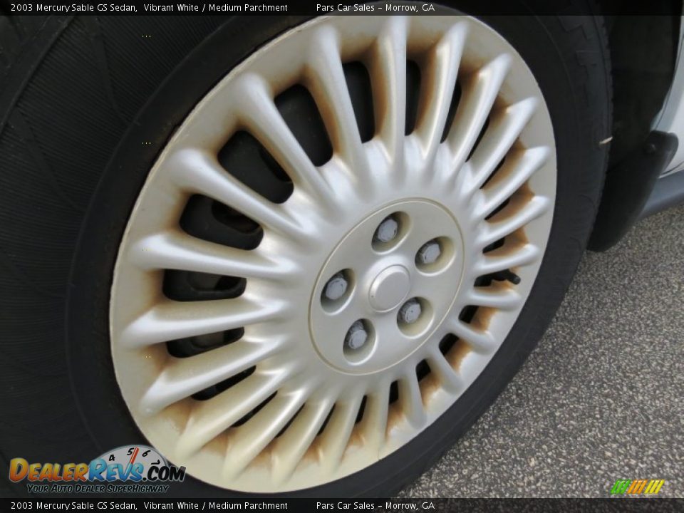 2003 Mercury Sable GS Sedan Vibrant White / Medium Parchment Photo #5