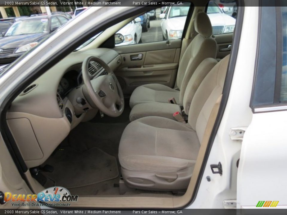 2003 Mercury Sable GS Sedan Vibrant White / Medium Parchment Photo #6