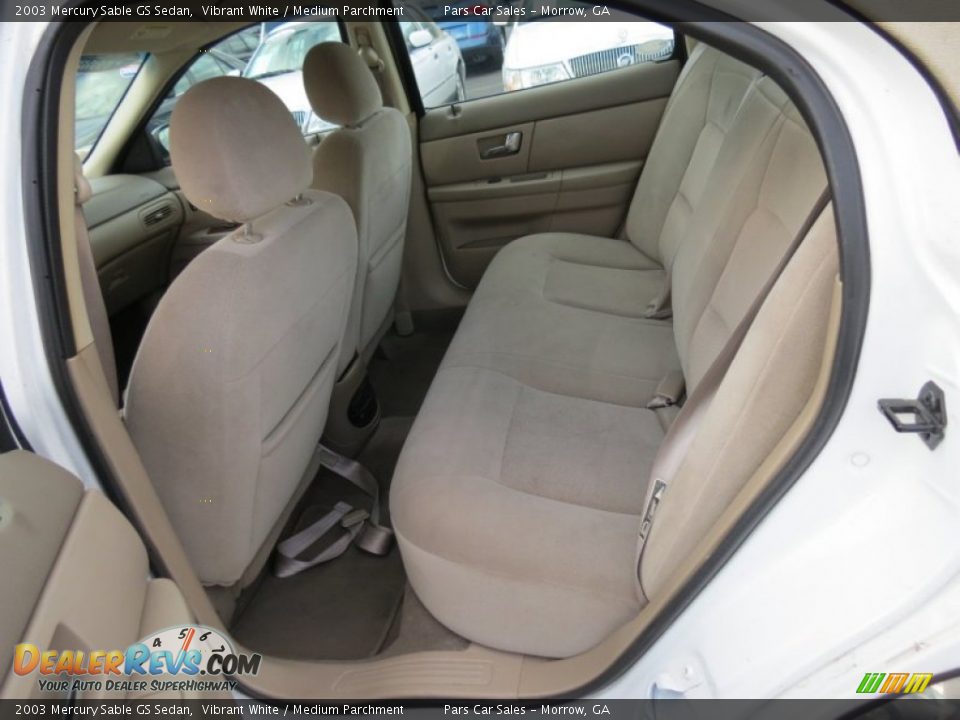 2003 Mercury Sable GS Sedan Vibrant White / Medium Parchment Photo #8