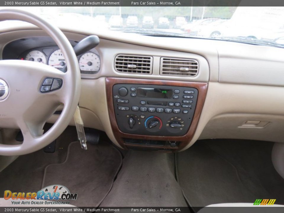 2003 Mercury Sable GS Sedan Vibrant White / Medium Parchment Photo #11