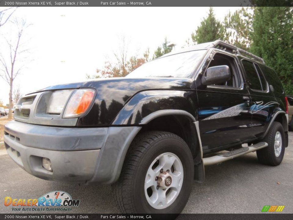 2000 Nissan Xterra XE V6 Super Black / Dusk Photo #1