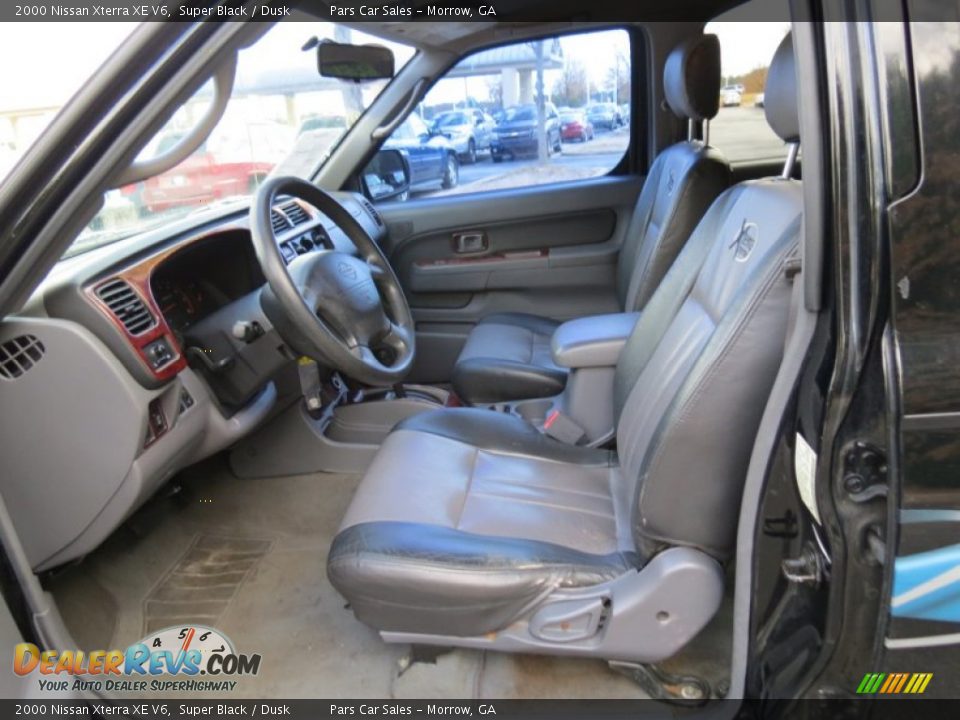 2000 Nissan Xterra XE V6 Super Black / Dusk Photo #6