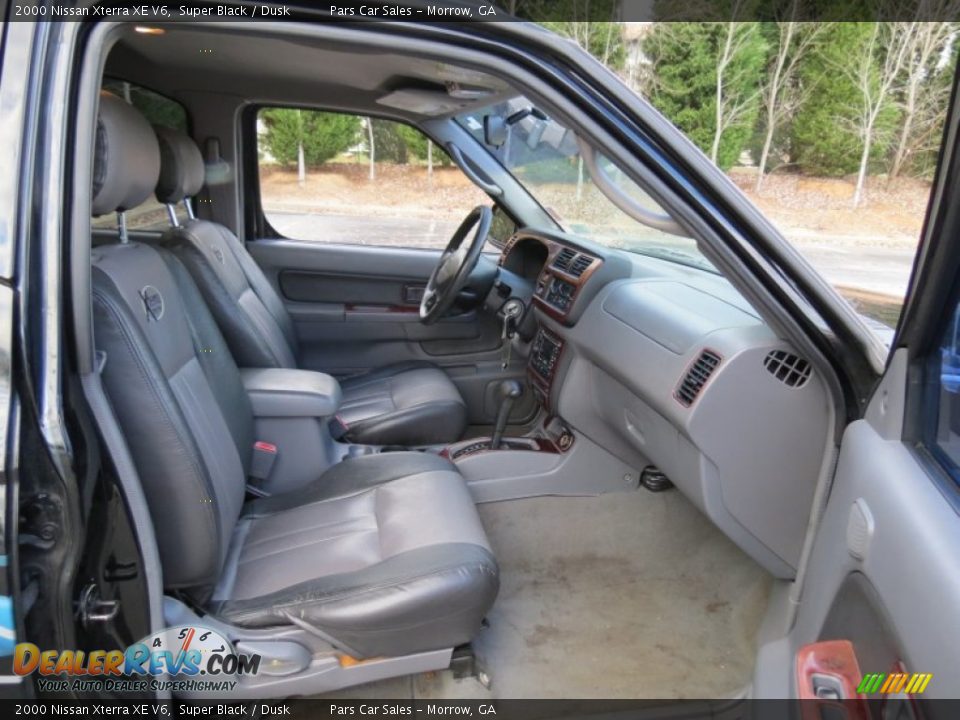 2000 Nissan Xterra XE V6 Super Black / Dusk Photo #11