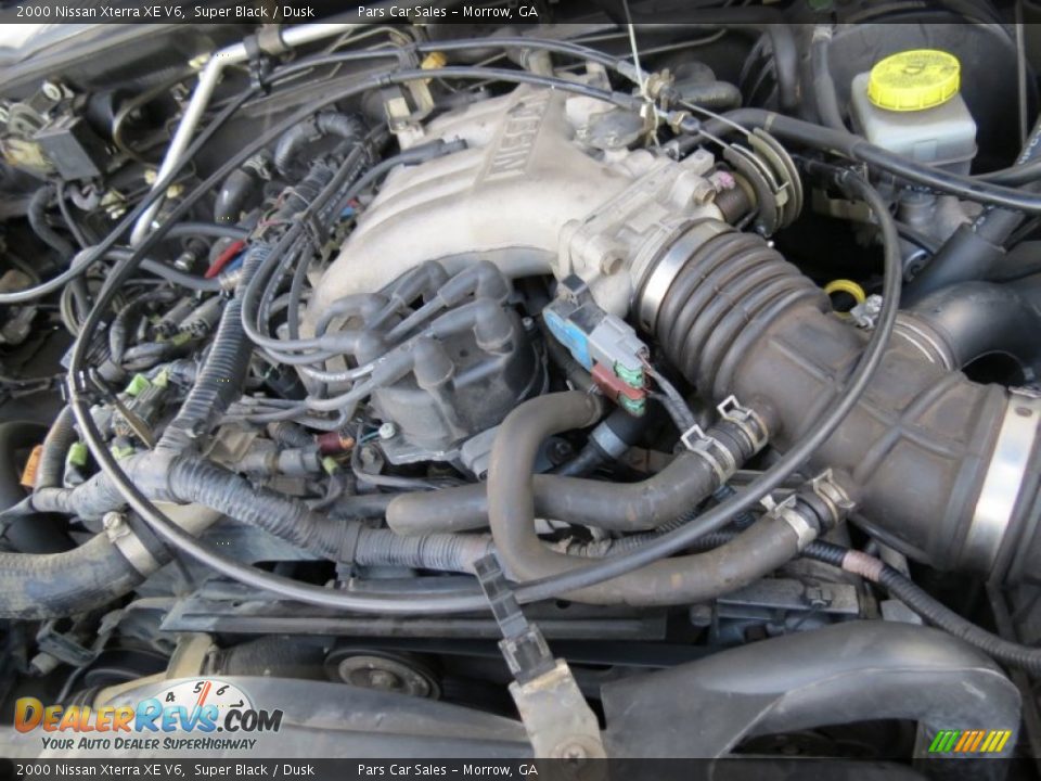 2000 Nissan Xterra XE V6 Super Black / Dusk Photo #14