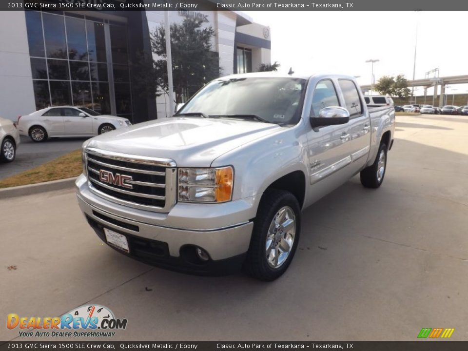2013 GMC Sierra 1500 SLE Crew Cab Quicksilver Metallic / Ebony Photo #1