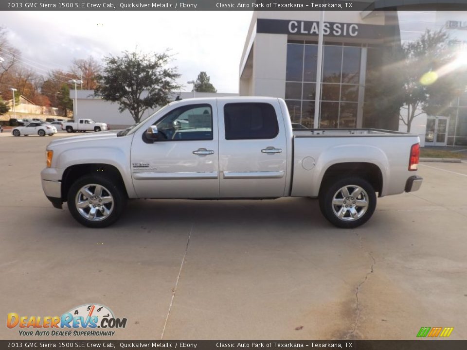 2013 GMC Sierra 1500 SLE Crew Cab Quicksilver Metallic / Ebony Photo #2