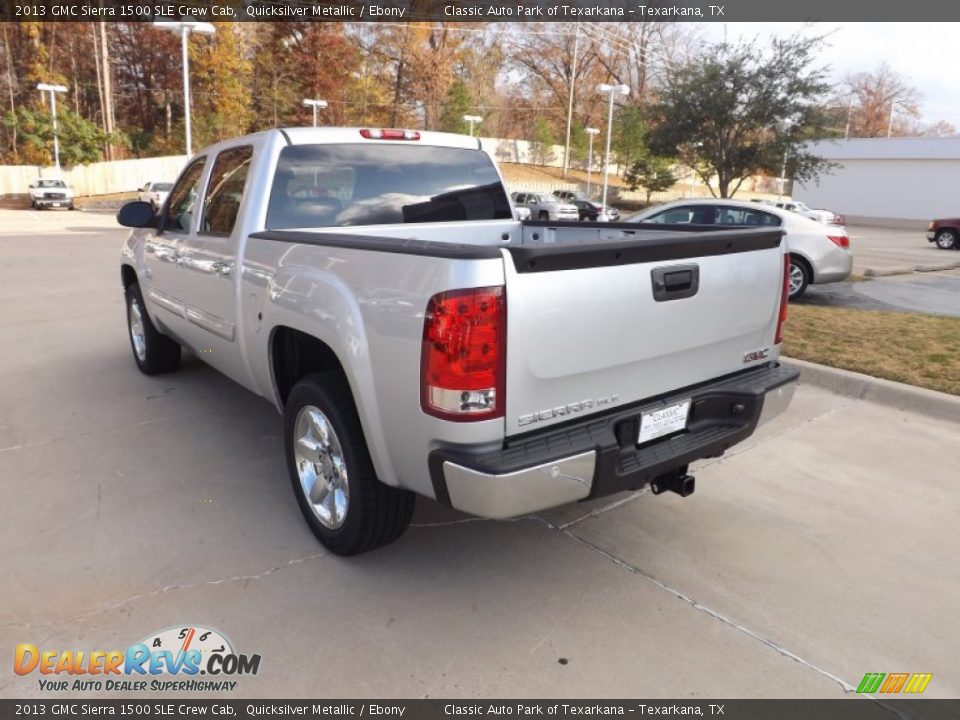 2013 GMC Sierra 1500 SLE Crew Cab Quicksilver Metallic / Ebony Photo #3