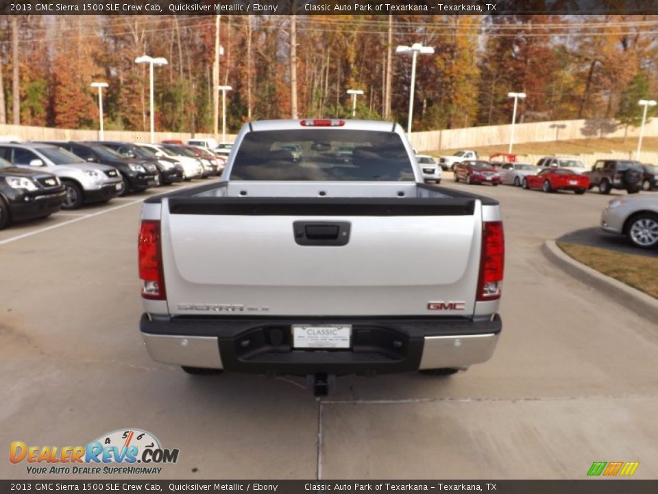 2013 GMC Sierra 1500 SLE Crew Cab Quicksilver Metallic / Ebony Photo #4