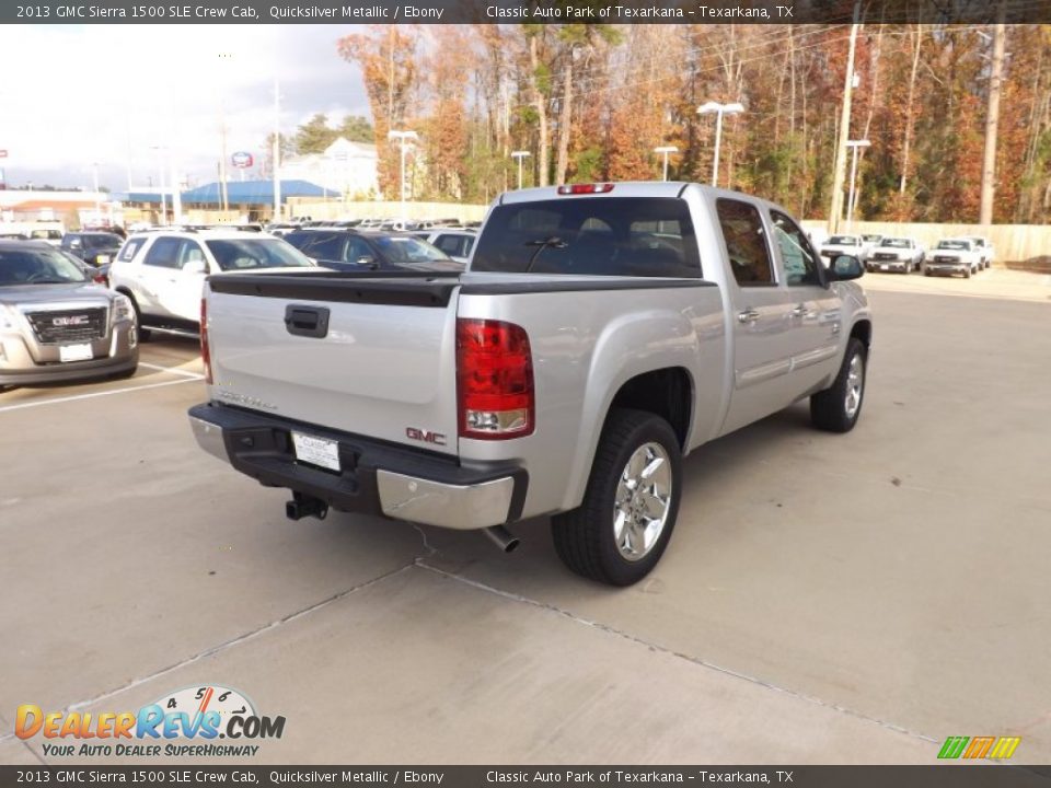 2013 GMC Sierra 1500 SLE Crew Cab Quicksilver Metallic / Ebony Photo #5