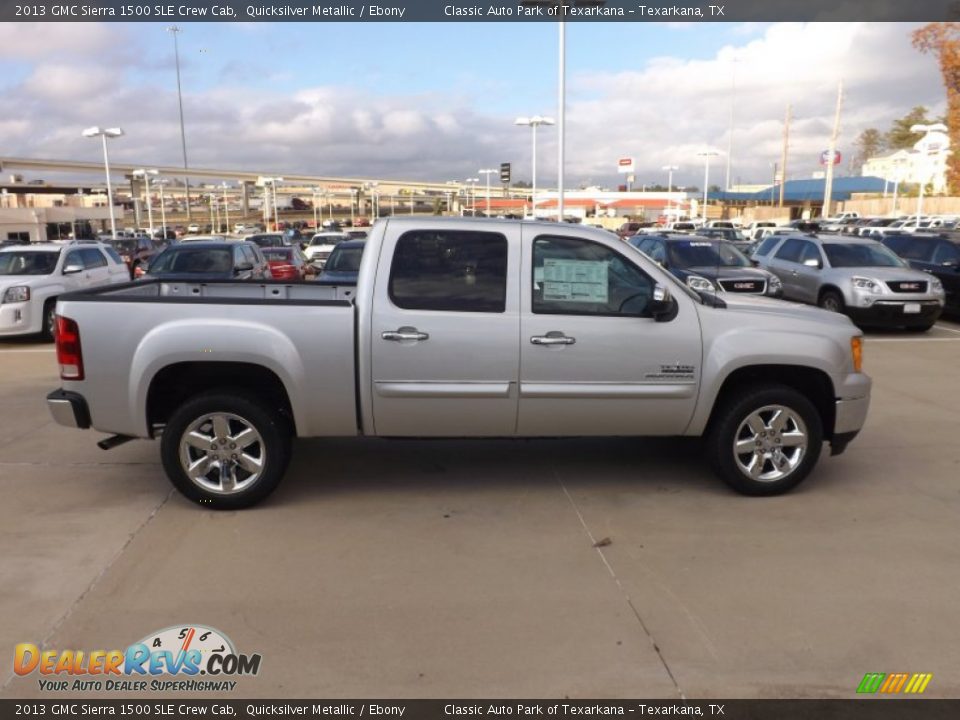 2013 GMC Sierra 1500 SLE Crew Cab Quicksilver Metallic / Ebony Photo #6