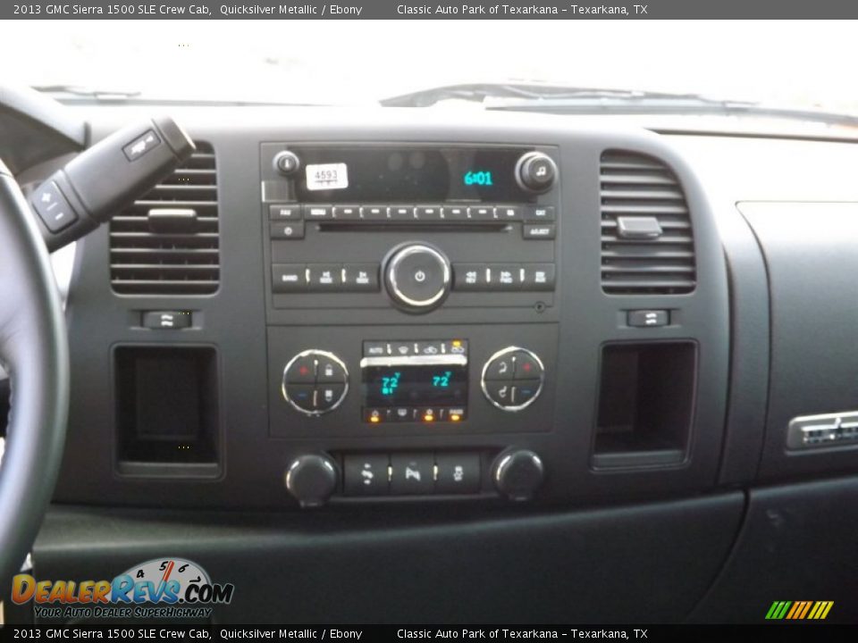 2013 GMC Sierra 1500 SLE Crew Cab Quicksilver Metallic / Ebony Photo #9