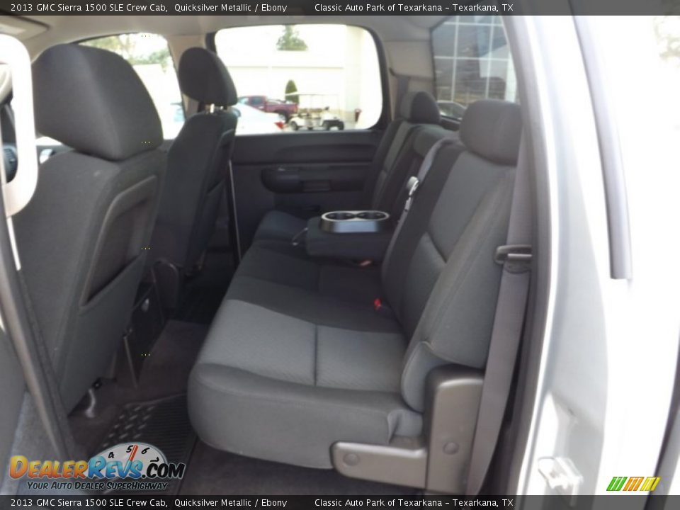 2013 GMC Sierra 1500 SLE Crew Cab Quicksilver Metallic / Ebony Photo #13
