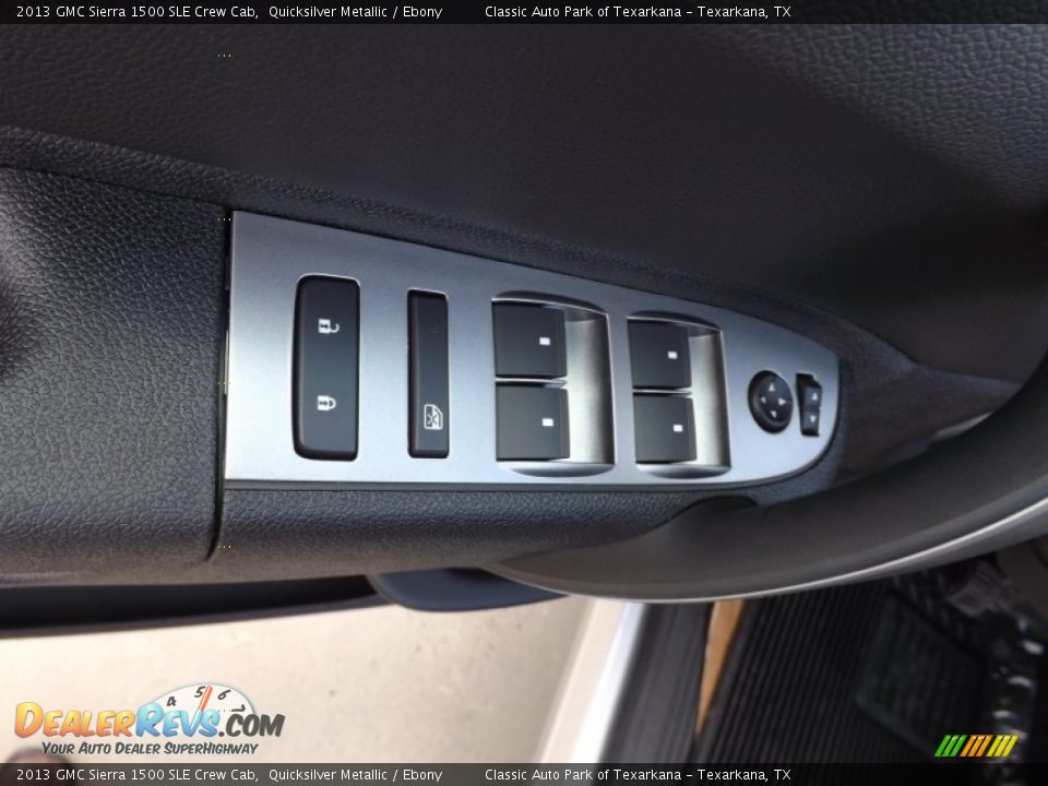 2013 GMC Sierra 1500 SLE Crew Cab Quicksilver Metallic / Ebony Photo #15