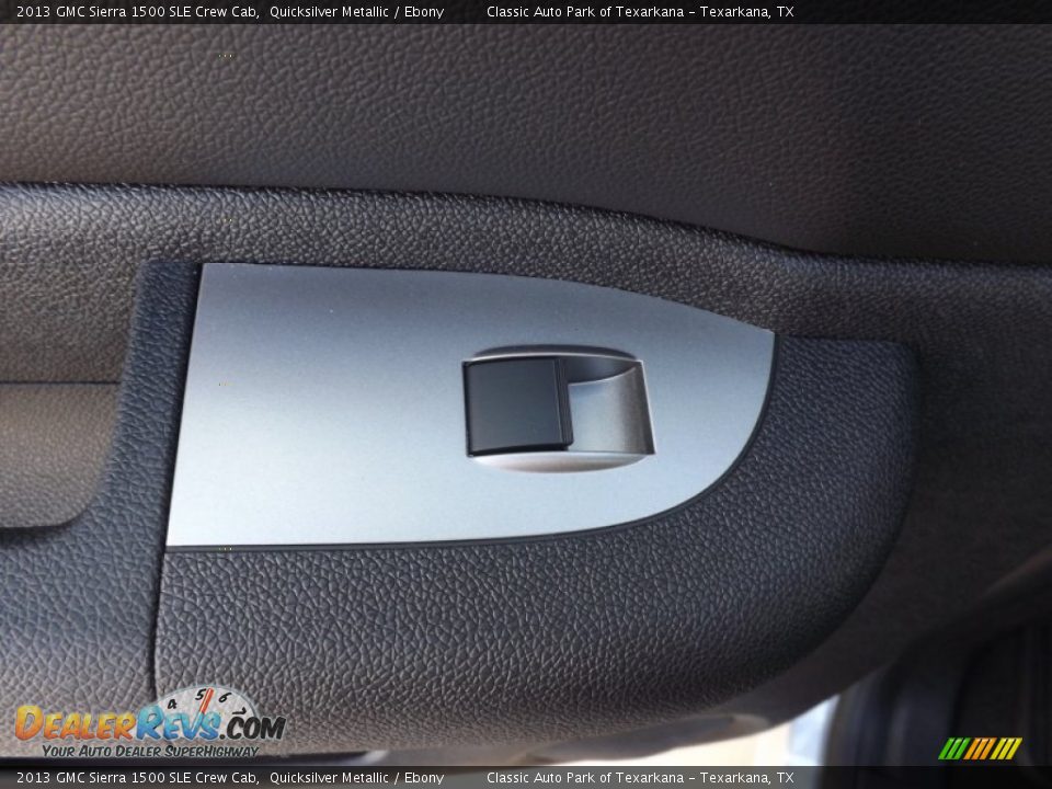 2013 GMC Sierra 1500 SLE Crew Cab Quicksilver Metallic / Ebony Photo #17