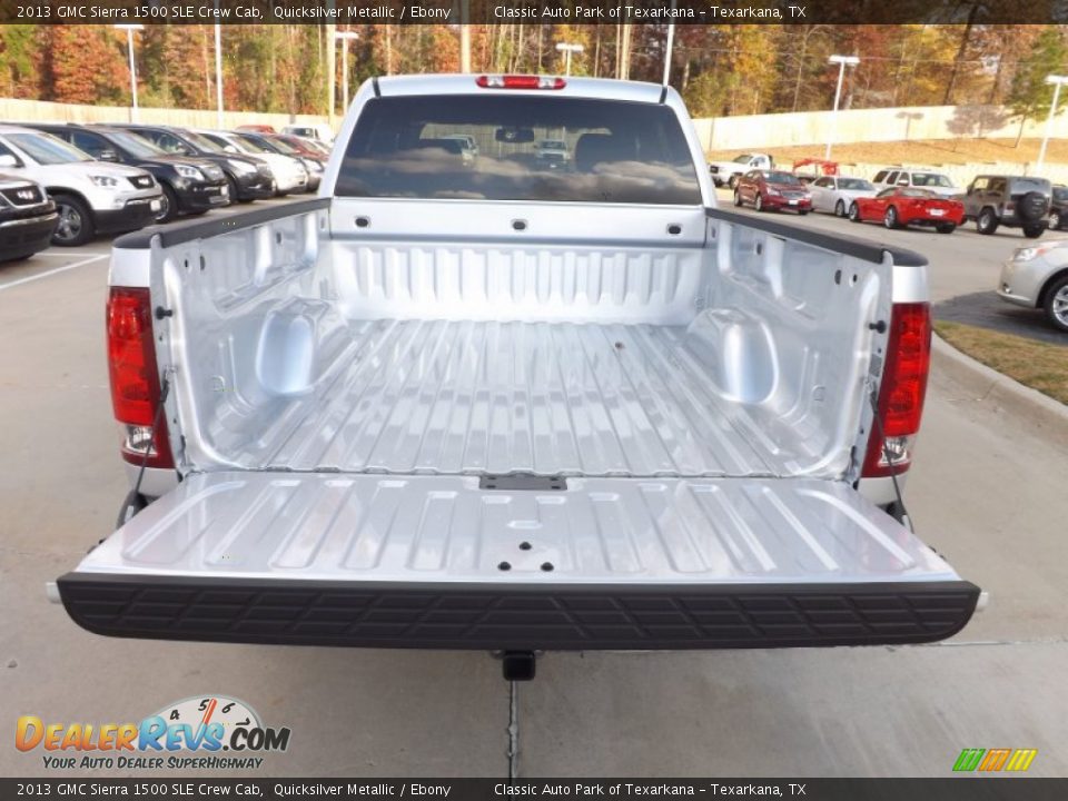 2013 GMC Sierra 1500 SLE Crew Cab Quicksilver Metallic / Ebony Photo #18