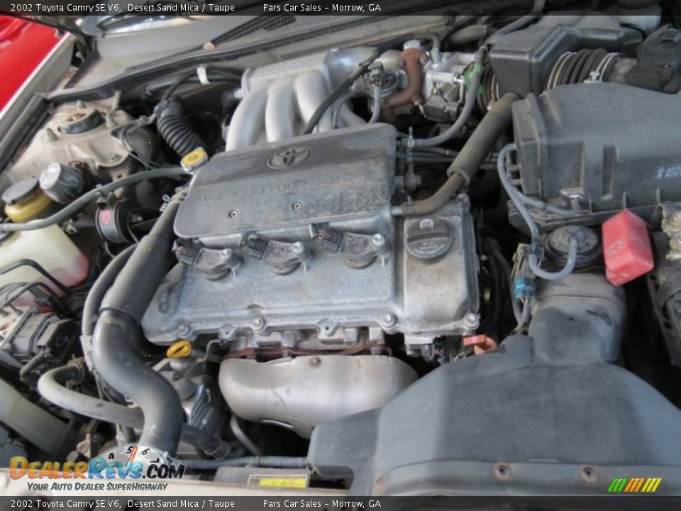 2002 Toyota Camry SE V6 Desert Sand Mica / Taupe Photo #7
