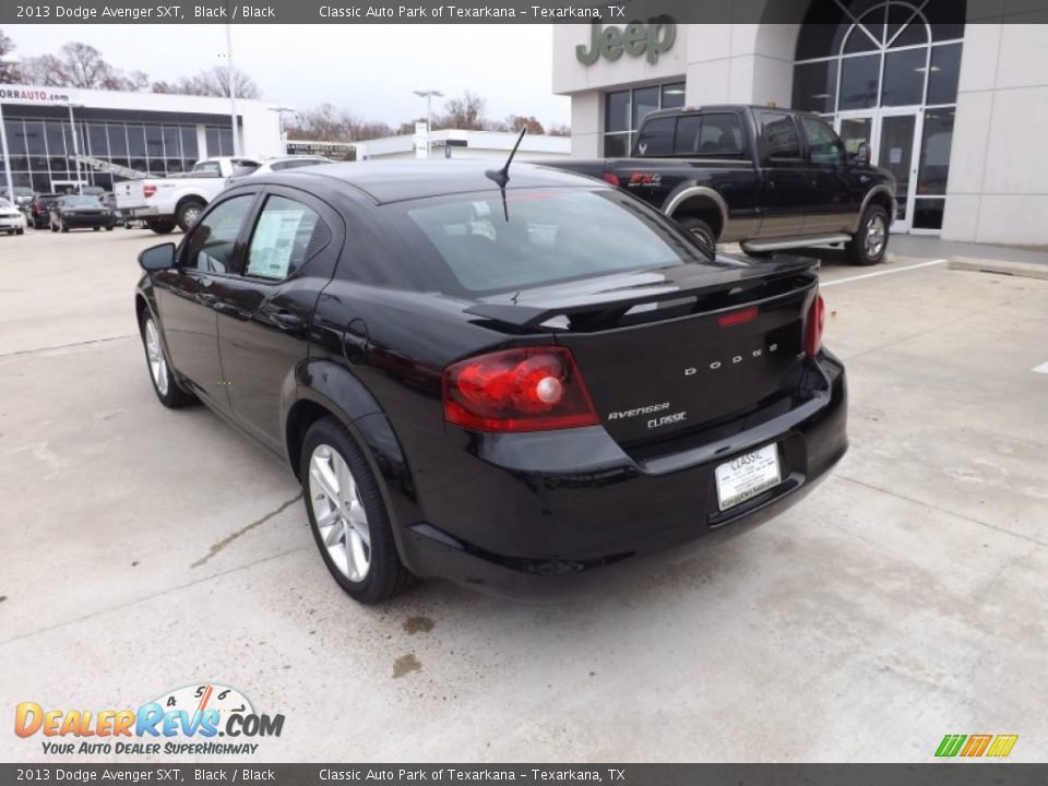 2013 Dodge Avenger SXT Black / Black Photo #3