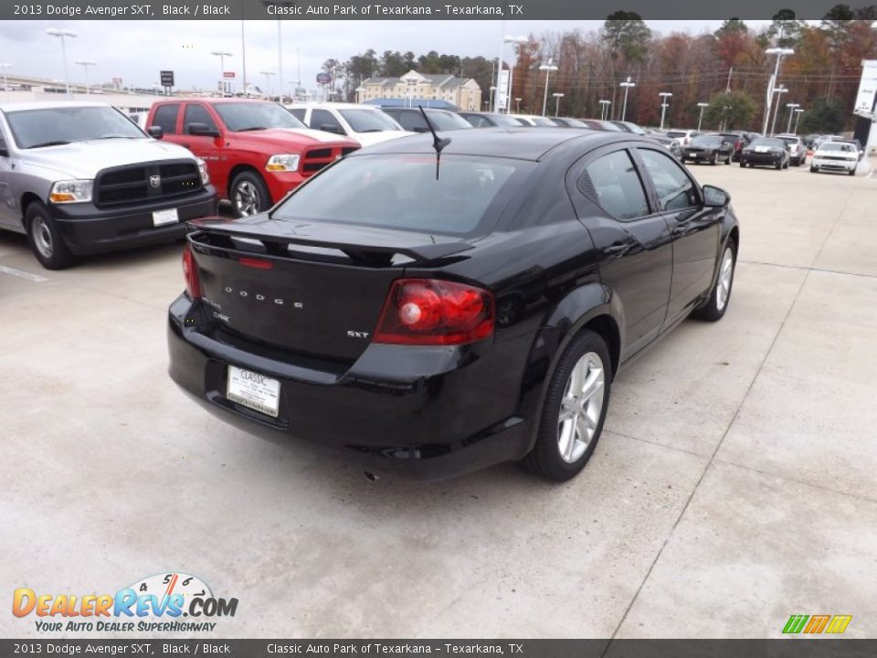 2013 Dodge Avenger SXT Black / Black Photo #5