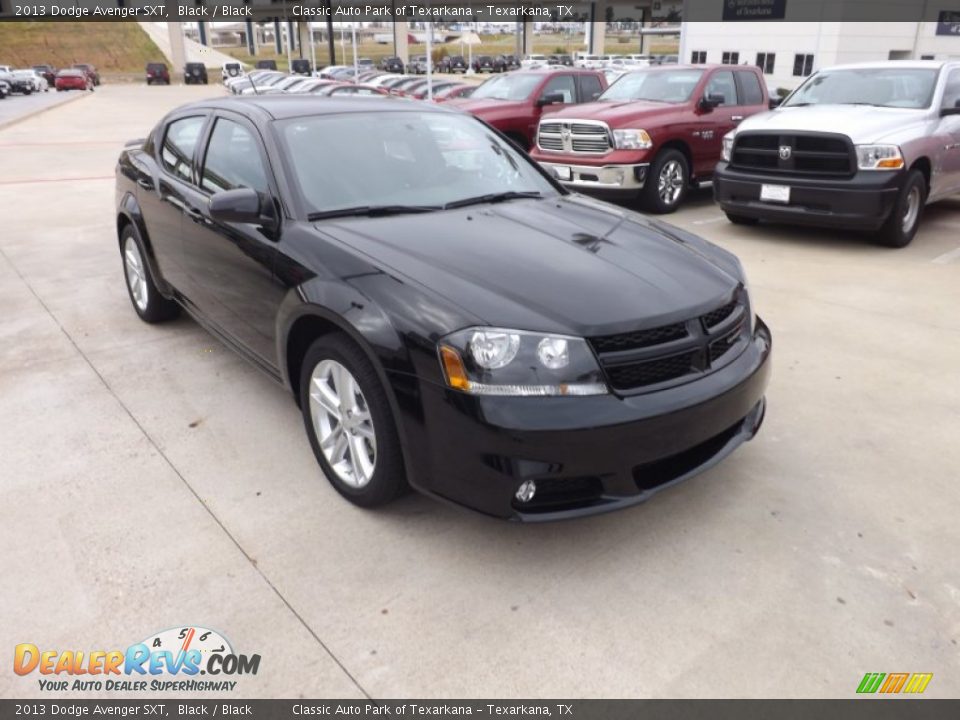 2013 Dodge Avenger SXT Black / Black Photo #7